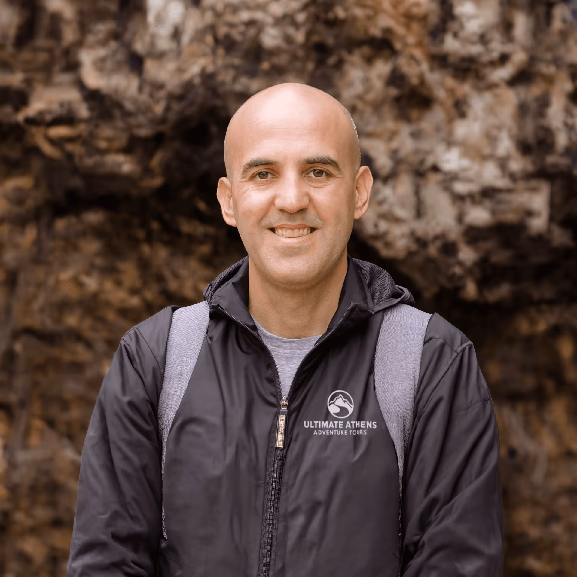 Athens tour leader George with 16 years experience on Lycabettus Hill